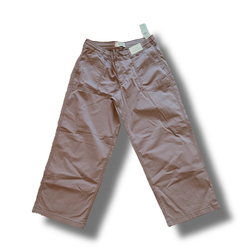 Brown wide leg leg cargo pants from Hollister NWT size L